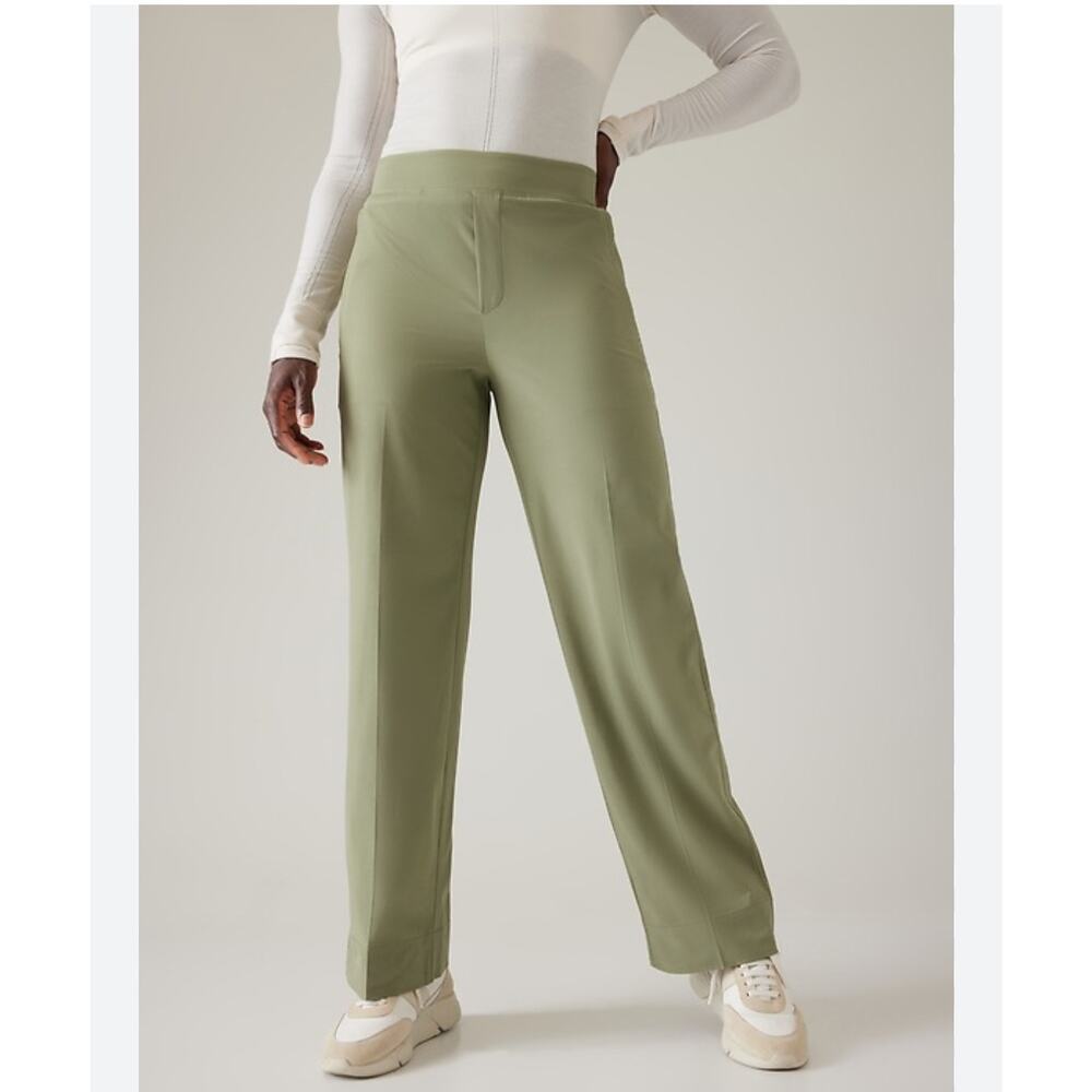 Athleta Olive Wide Leg Pants